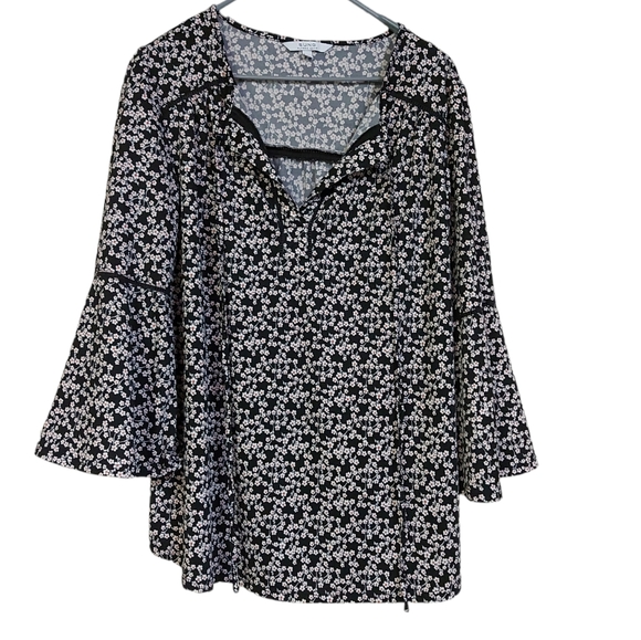 Alfred Sung Boho Blouse Medium Flowy Sleeves - Picture 1 of 8